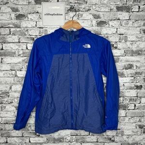 EUC The North Face Boys Two-Tone Blue Windbreaker Size Large (14/16) (RN 61561)
